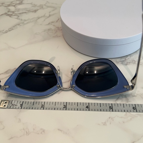 Prada Blue Cat-Eye Sunglasses - Picture 7 of 7